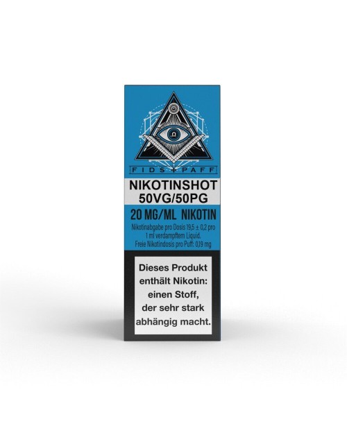 Fids-Paff 50VG/50PG NikotinShot 10ml 20mg