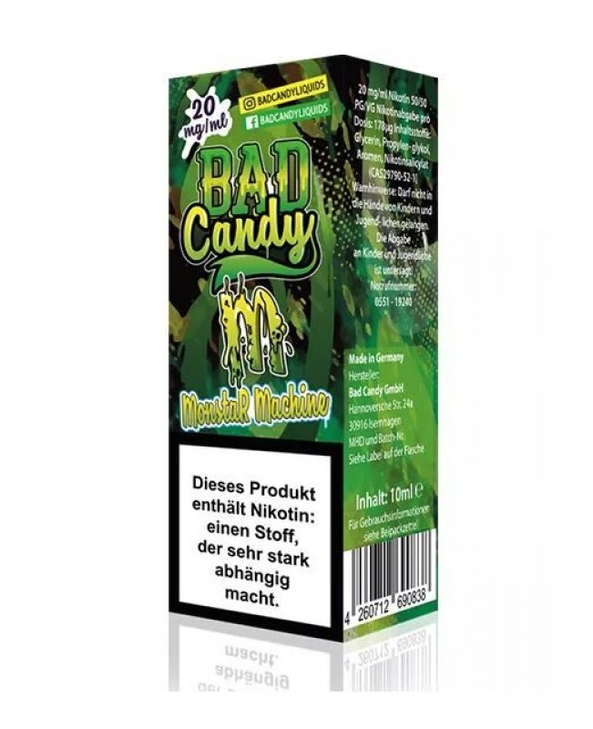 Monstar Machine - Bad Candy Nic Salt Liquid 10ml