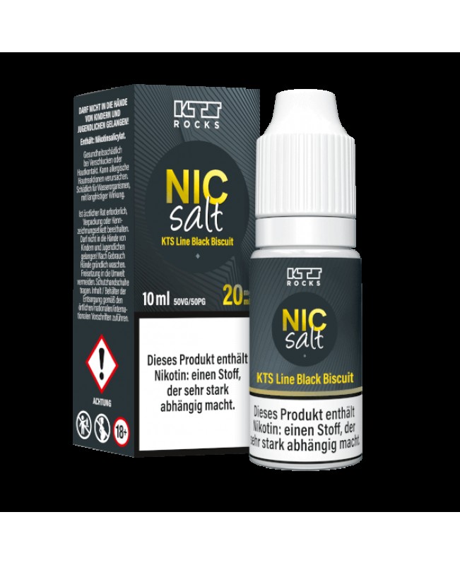 Black Biscuit - KTS Nic Salt Liquid 10ml