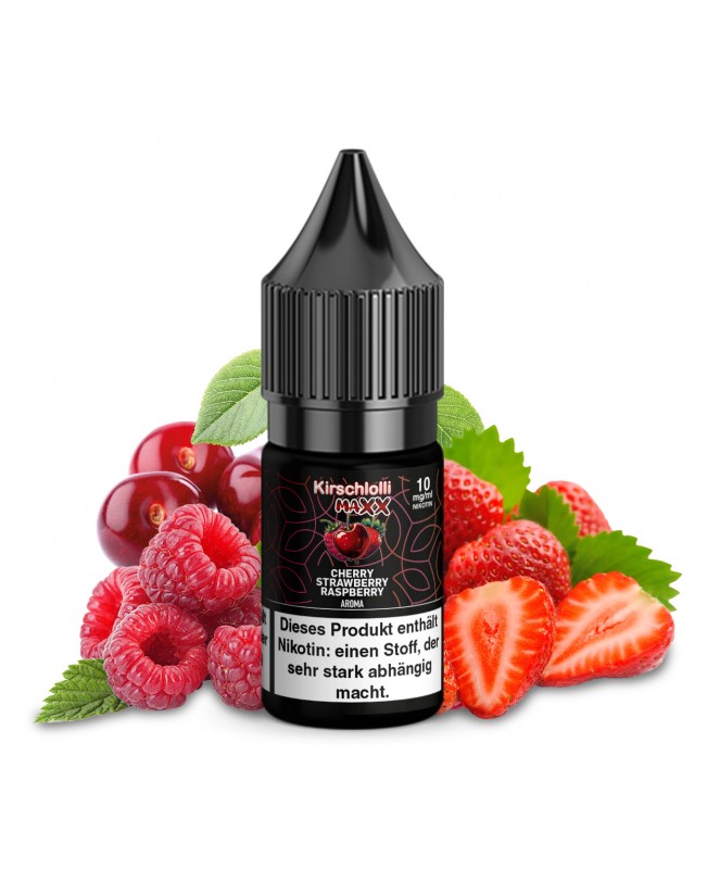 Kirschlolli MAXX Cherry Strawberry Raspberry - Nikotinsalz Liquid 10ml
