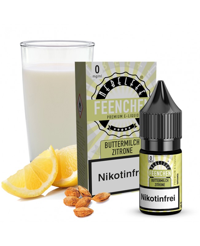 Buttermilch Zitrone - Nebelfee - Nikotinsalz Liquid 10ml