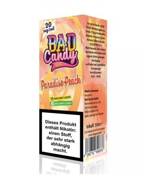 Paradise Peach - Bad Candy Nic Salt Liquid 10ml