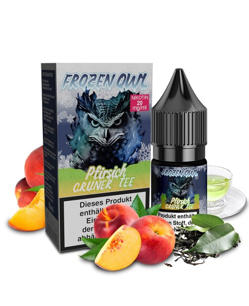 Pfirsich Grüner Tee - Frozen OWL Overdosed Nikoti...