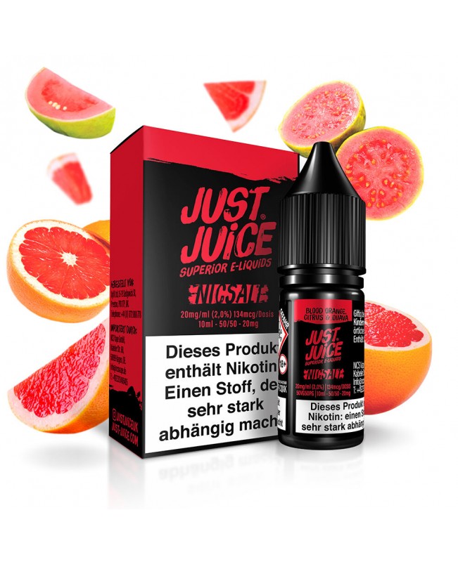 Blood Orange Citrus & Guava - Just Juice - Nikotinsalz Liquid 10ml