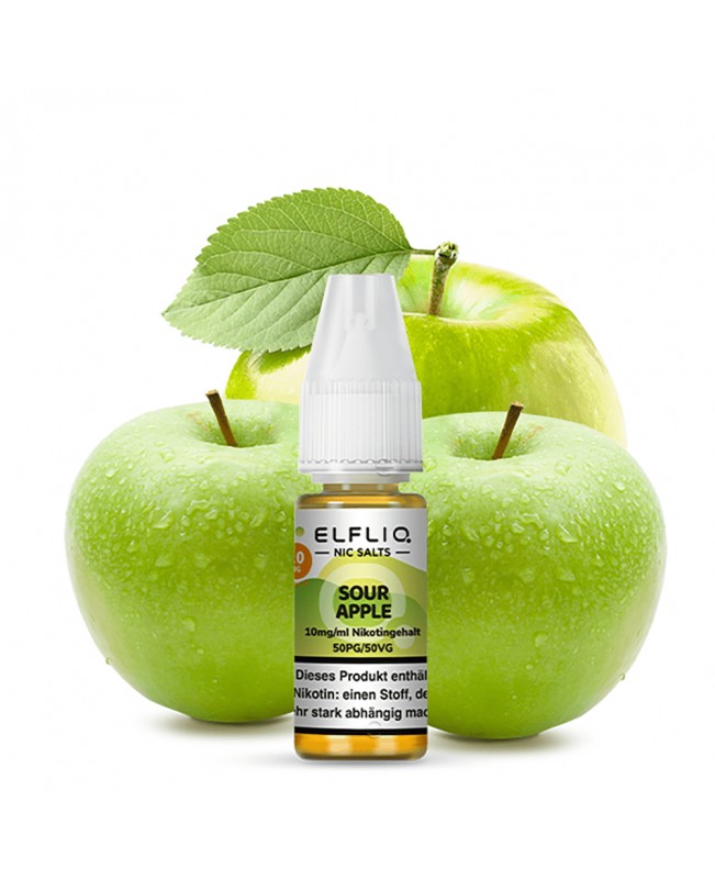 Sour Apple - ELFLIQ - Nikotinsalz Liquid 10ml