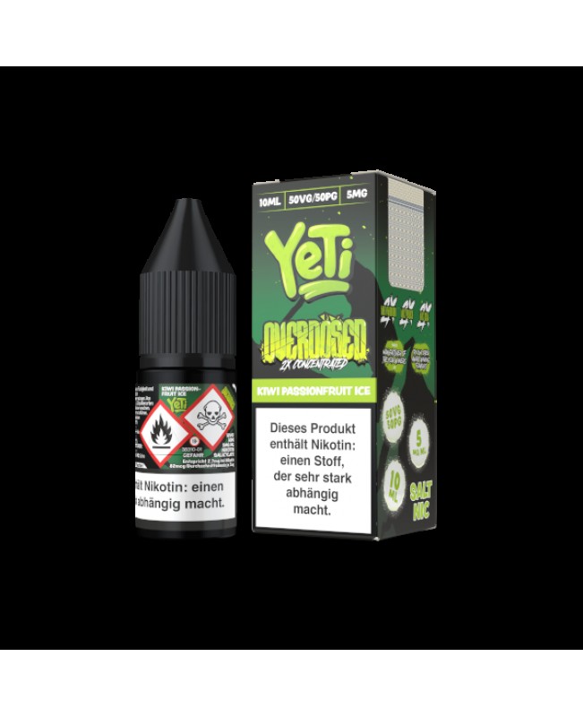 Kiwi Passsionfruit Ice - Yeti Overdosed Nikotinsalz 10ml