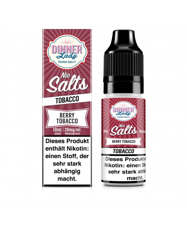 Berry Tobacco - Dinner Lady Salt Nic Liquid 10ml