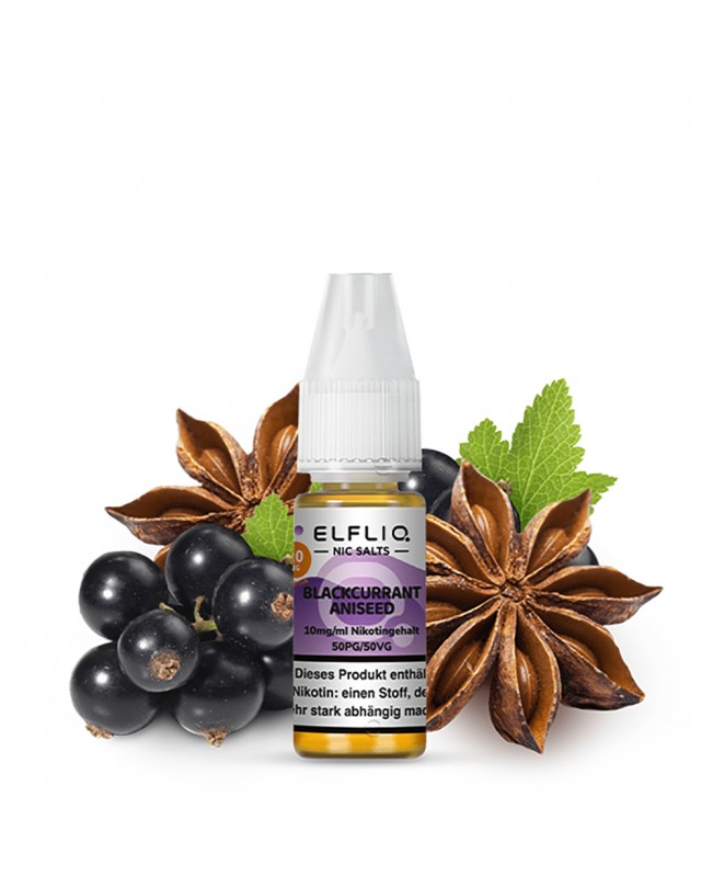 Blackcurrant Aniseed - ELFLIQ - Nikotinsalz Liquid 10ml