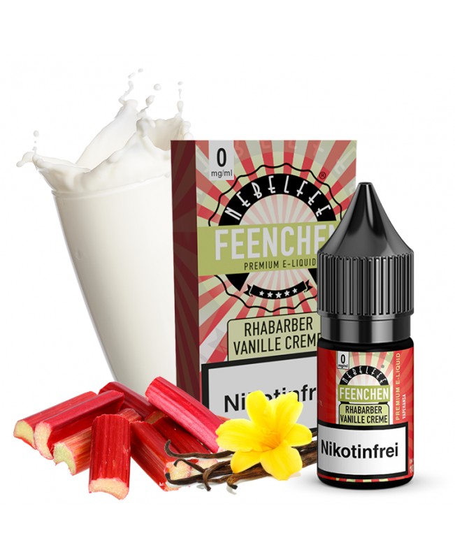 Rhabarber Vanillecreme - Nebelfee - Nikotinsalz Liquid 10ml
