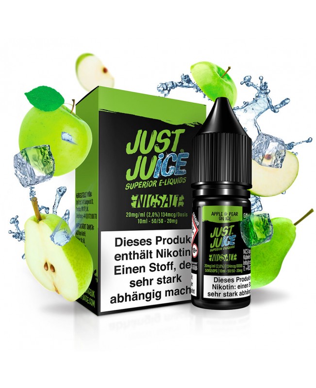 Apple & Pear on Ice - Just Juice - Nikotinsalz Liquid 10ml