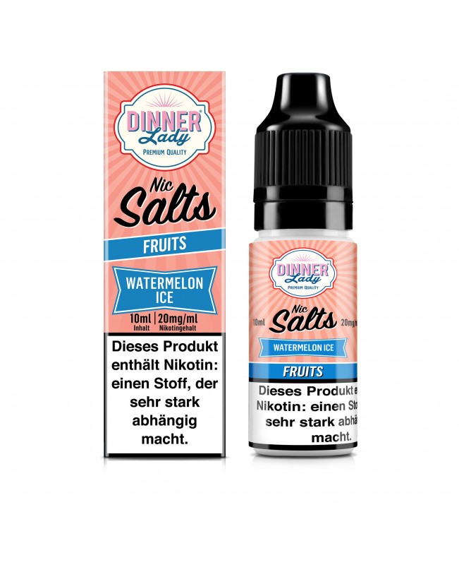 Watermelon Ice - Dinner Lady Salt Nic Liquid 10ml