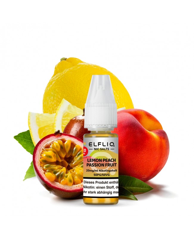 Lemon Peach Passion Fruit - ELFLIQ - Nikotinsalz Liquid 10ml