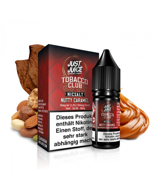 Tobacco Club Nutty Caramel - Just Juice - Nikotinsalz Liquid 10ml