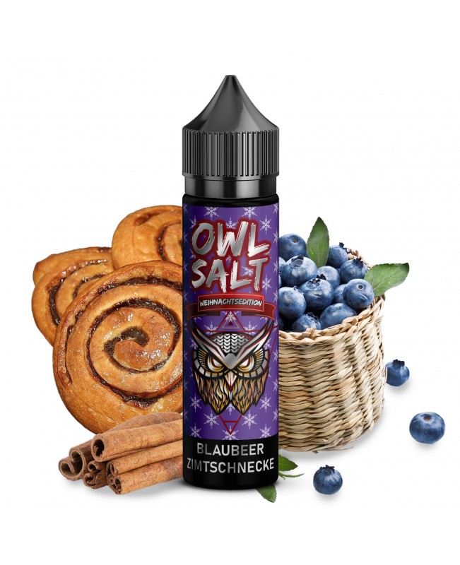 Blaubeer Zimtschnecke - OWL Salt Aroma XMAS 10ml